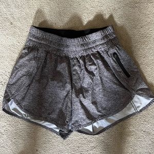 Lululemon track that 3” shorts size 4 grey color